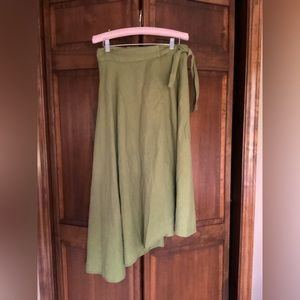 Zara  linen wrap skirt